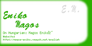 eniko magos business card